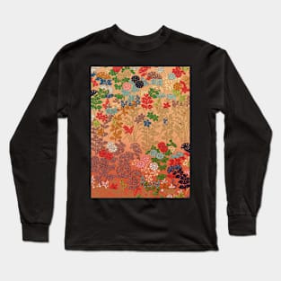 VINTAGE JAPANESE FLOWER PATTERN Long Sleeve T-Shirt